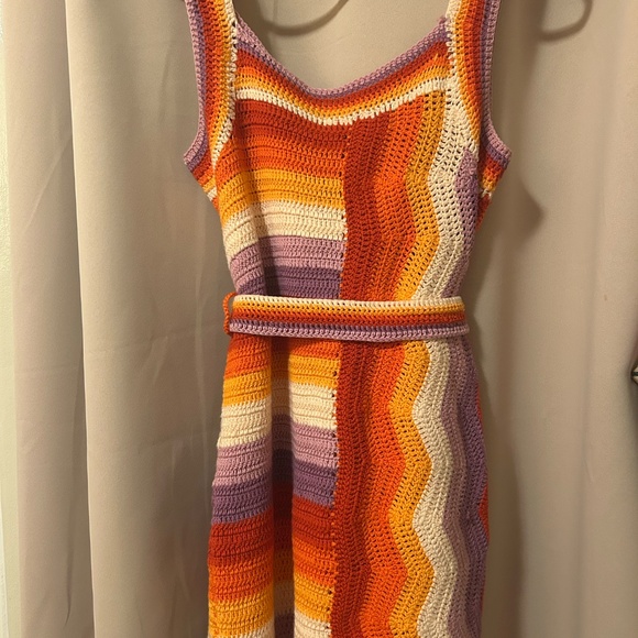 FARM Rio Multicolor Striped Mini Dress (missing belt buckle) - Picture 7 of 8